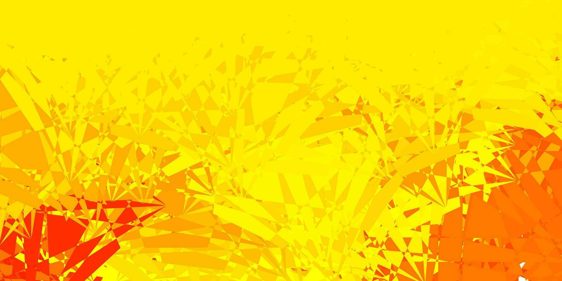 Light Orange vector template with triangle shapes.