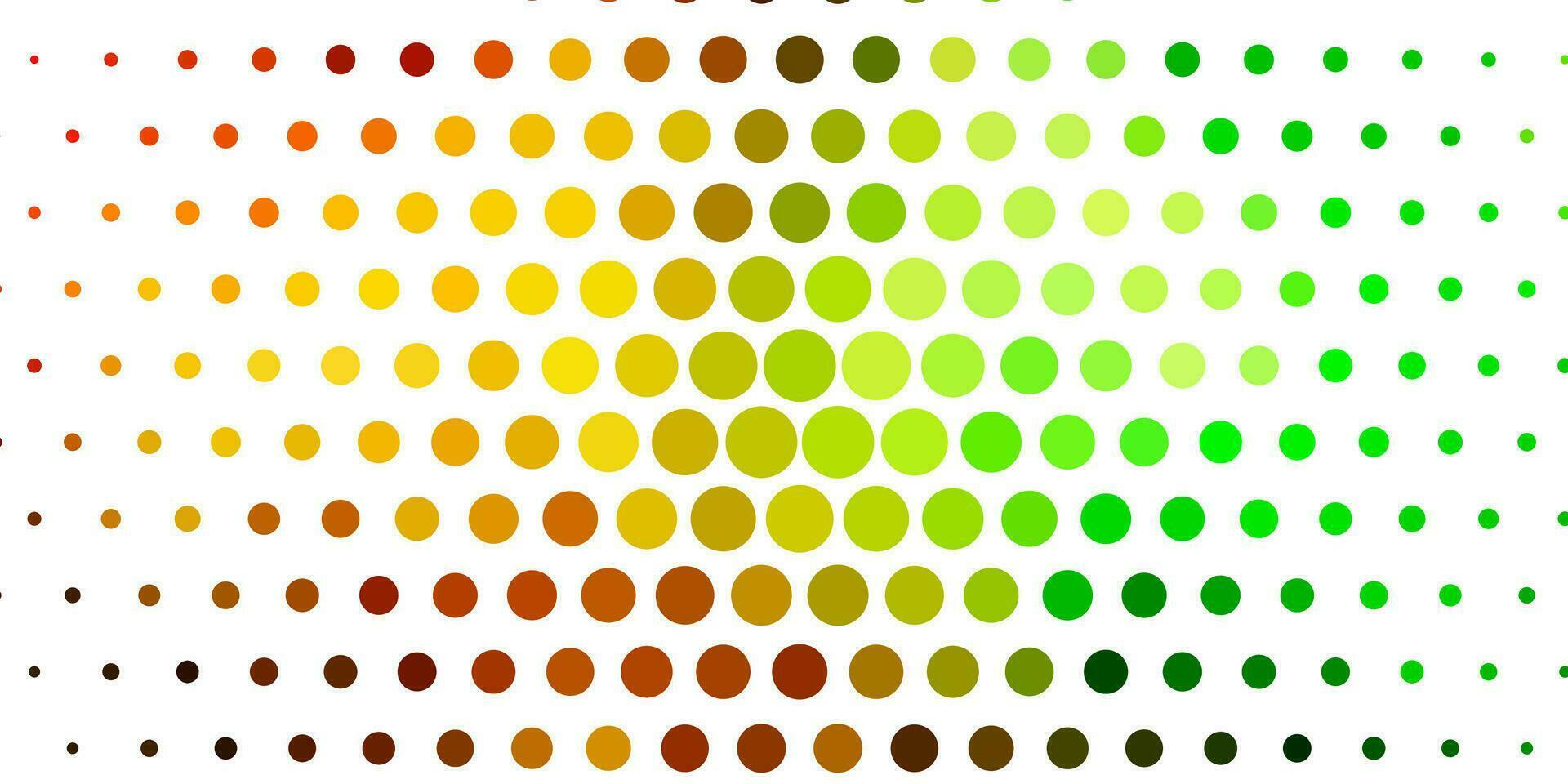 Light Green, Yellow vector layout with circles.