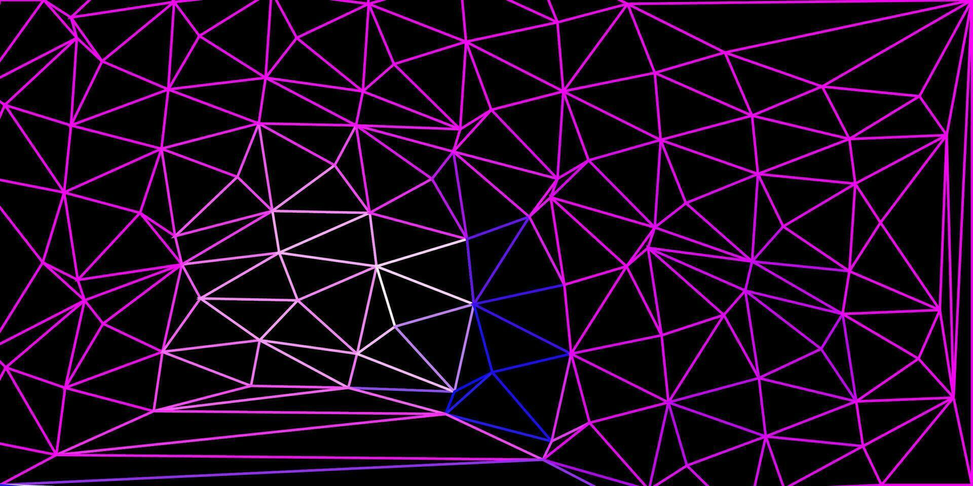 Light pink, blue vector abstract triangle pattern.
