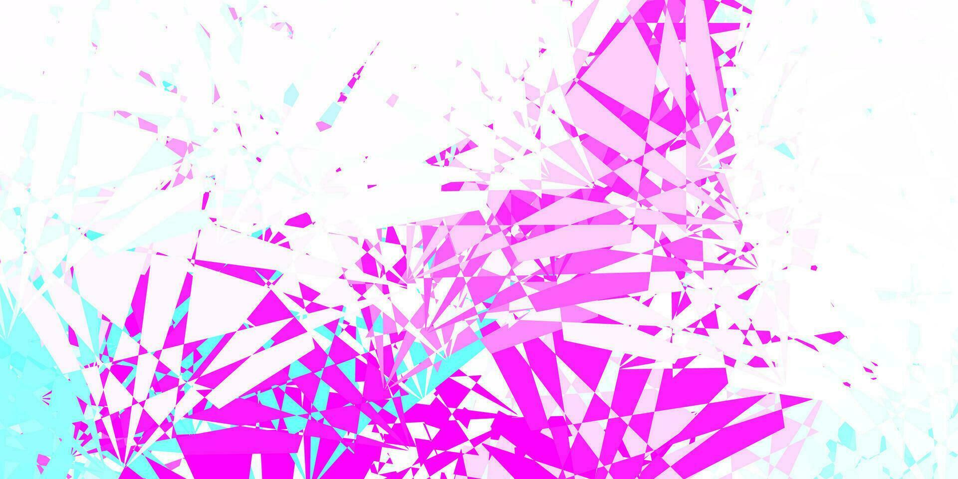 Light Pink, Blue vector background with triangles.