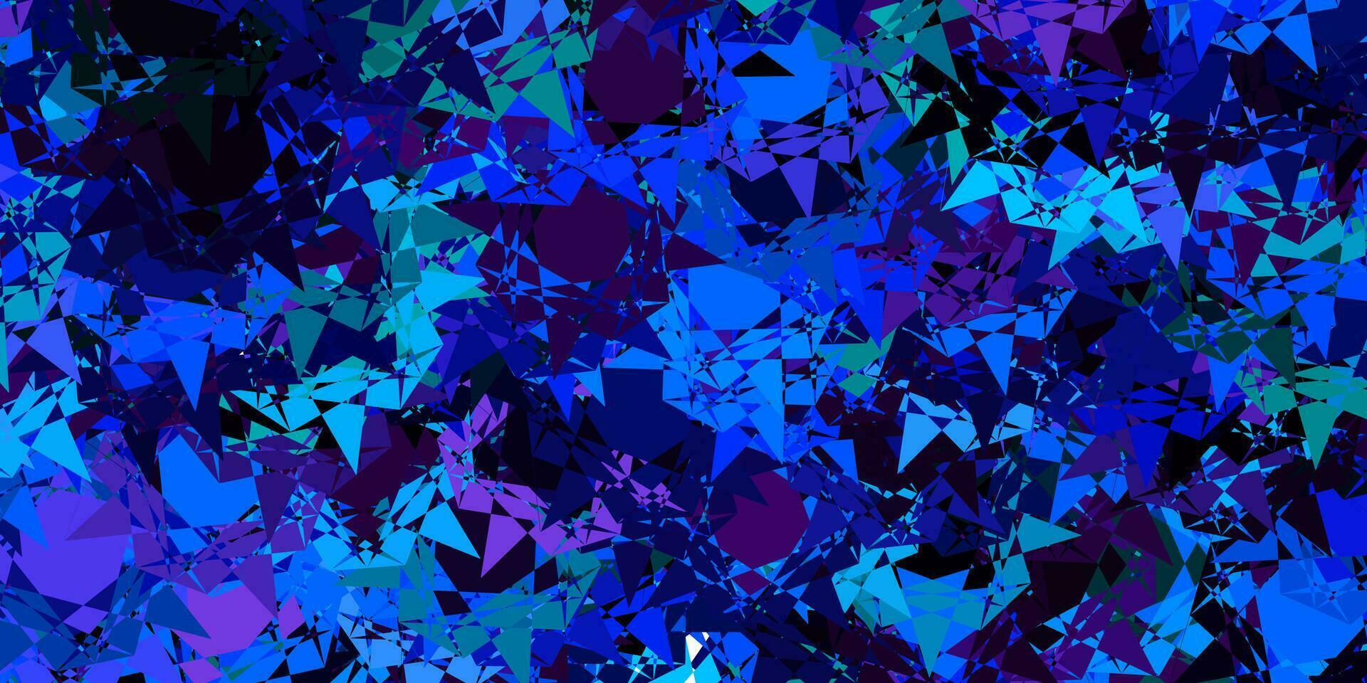 Light Pink, Blue vector texture with random triangles.