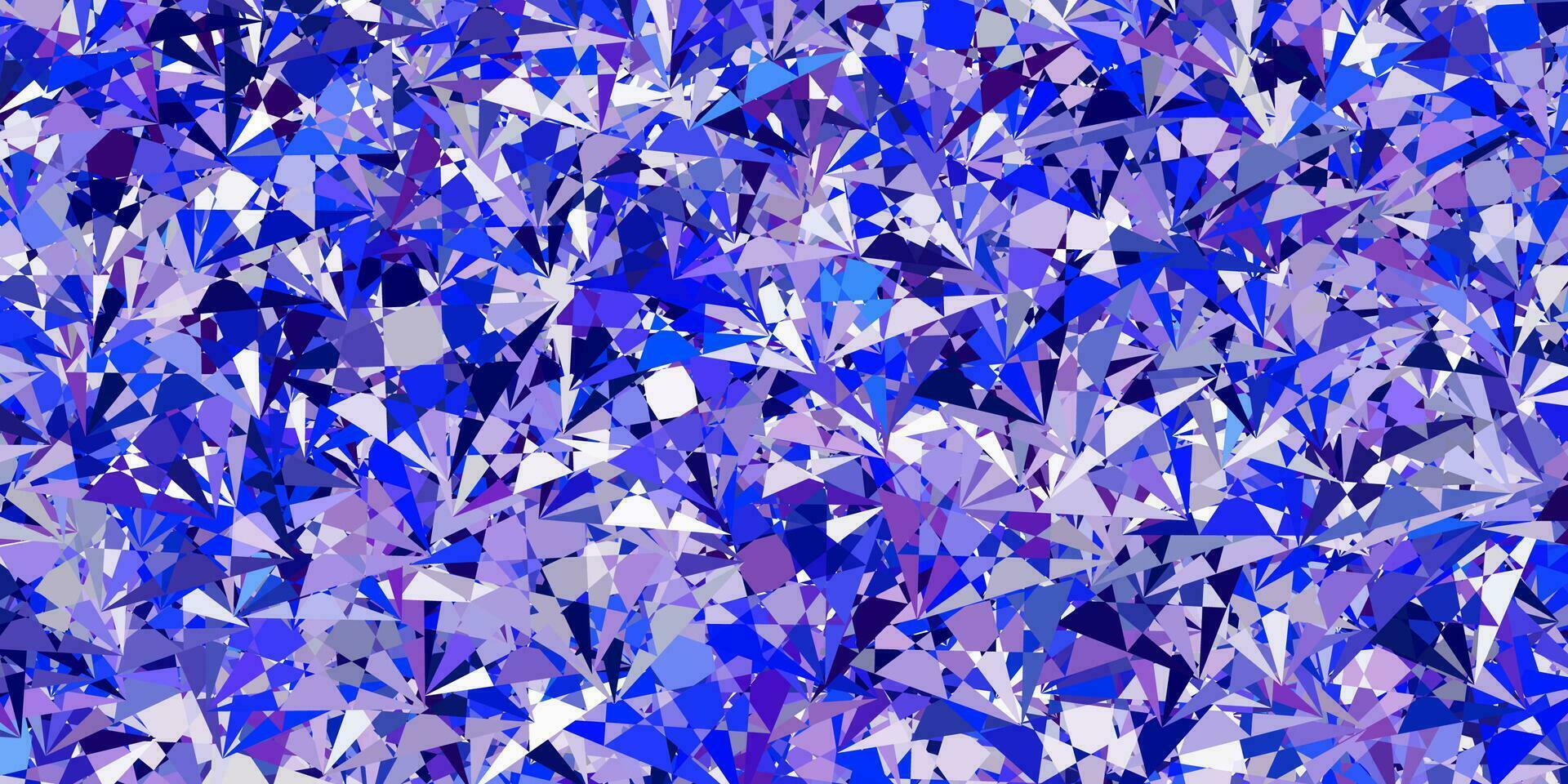 Light Pink, Blue vector template with triangle shapes.