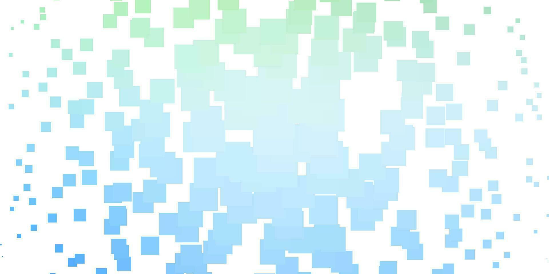 Light Blue, Green vector background with rectangles.