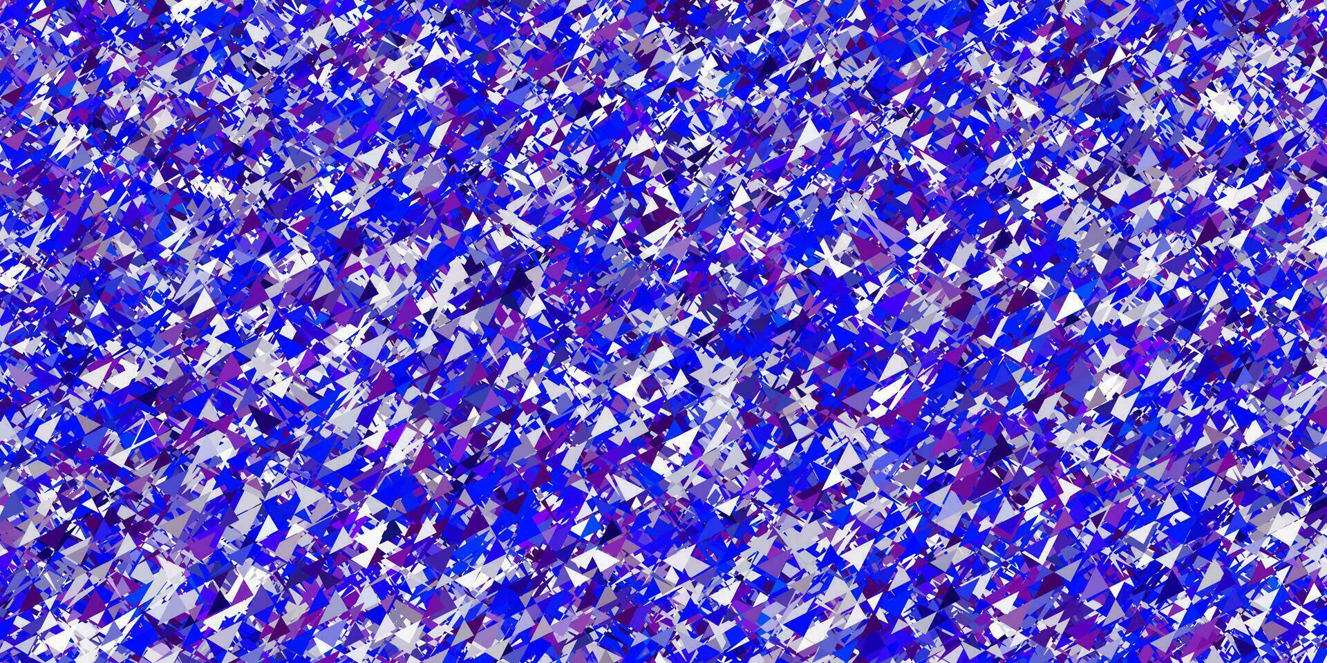 Light pink, blue vector pattern with polygonal shapes.