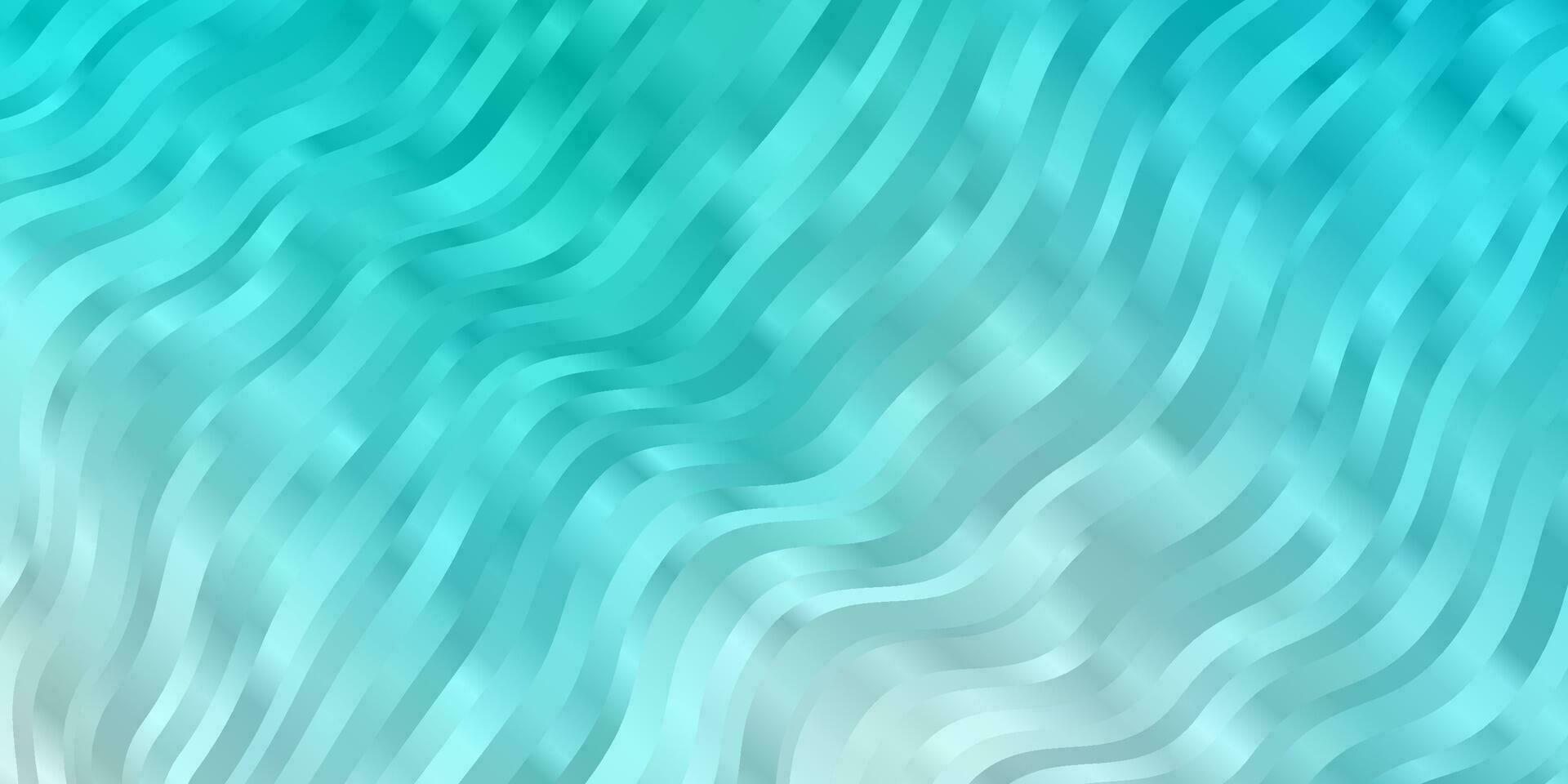 Light Blue, Green vector background with bent lines.