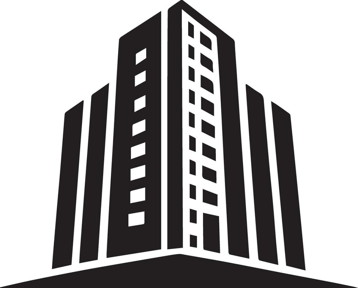 edificio logo vector silueta ilustración