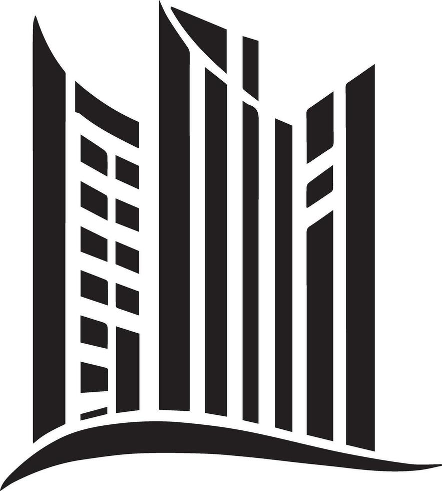 edificio logo vector silueta ilustración