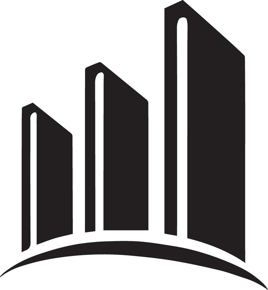Building logo vector silhouette illustration