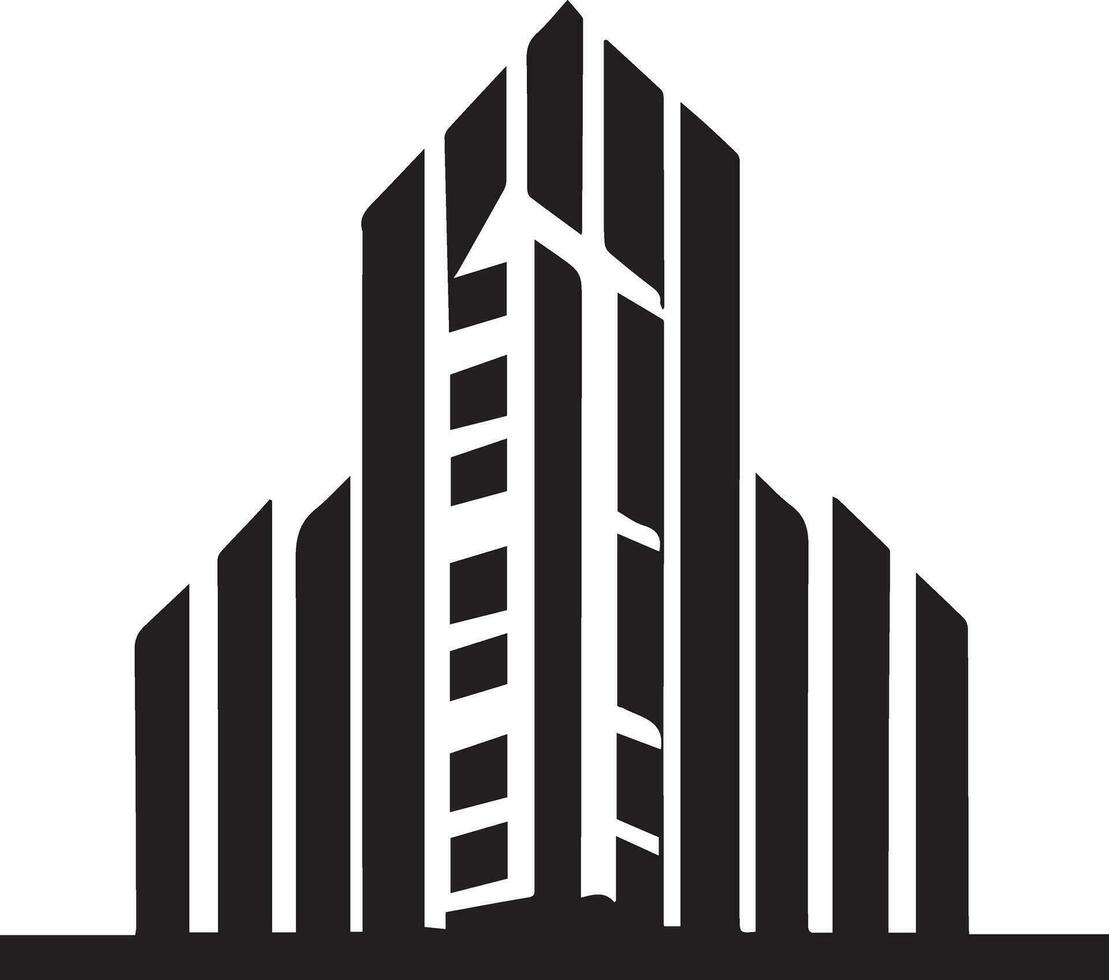 edificio logo vector silueta ilustración