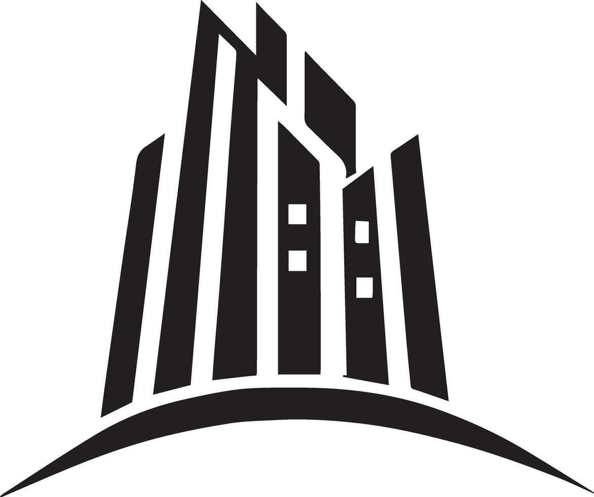 edificio logo vector silueta ilustración