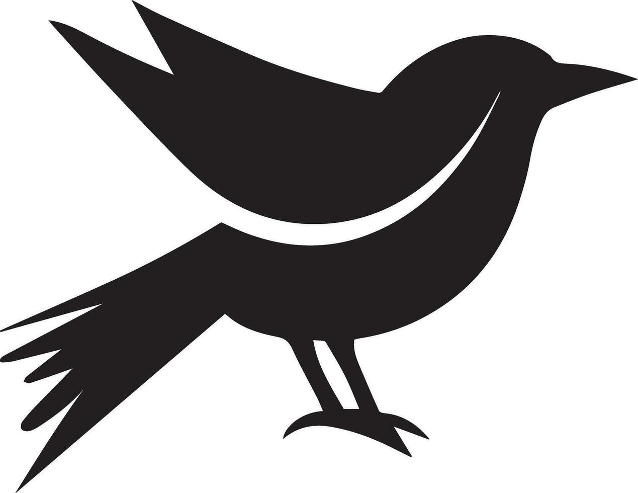 Bird logo concept vector silhouette illustration