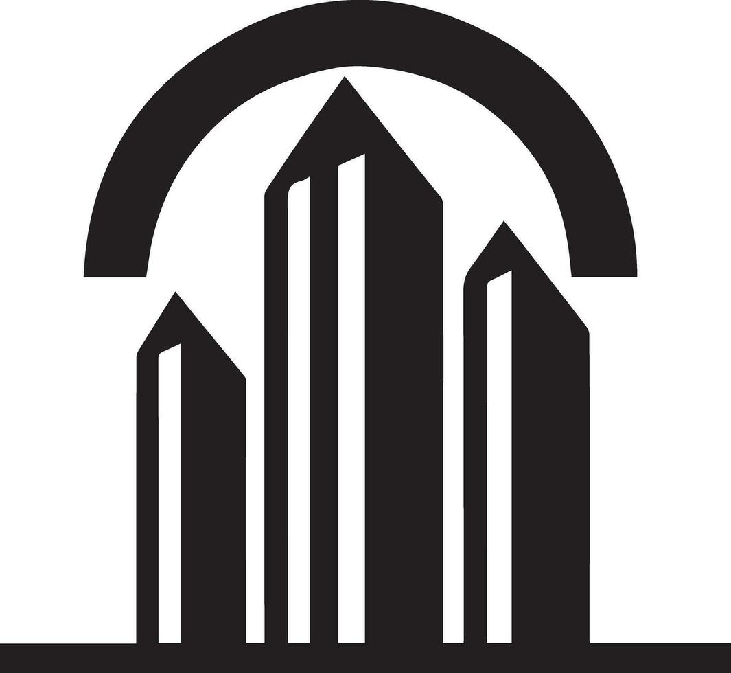 edificio logo vector silueta ilustración