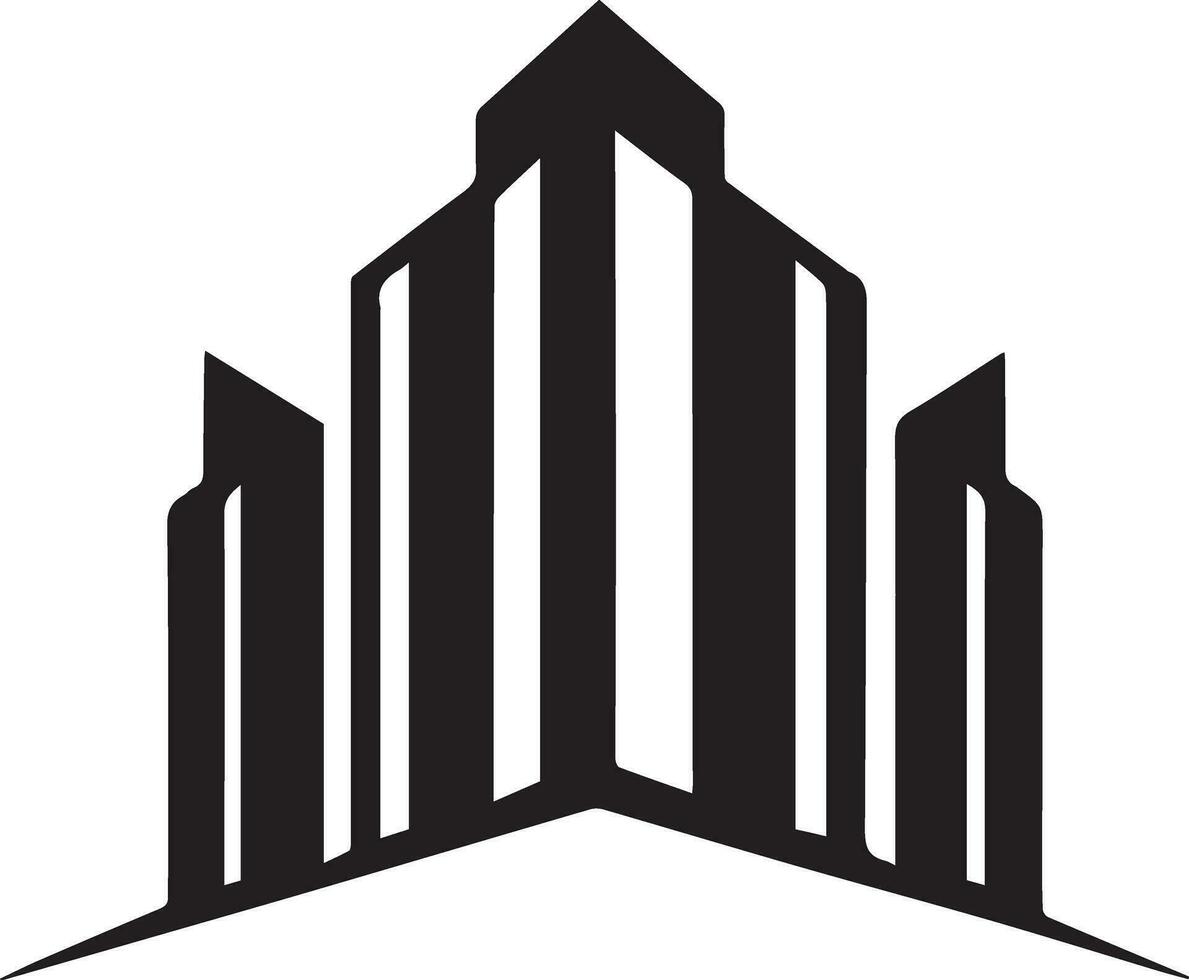 edificio logo vector silueta ilustración