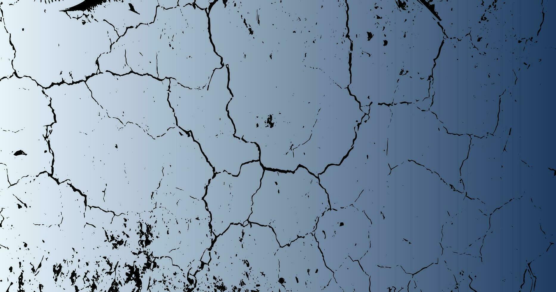 cracked wall background vector,  grunge texture with gradient background, noise, broken, dark, black, abstract, vector