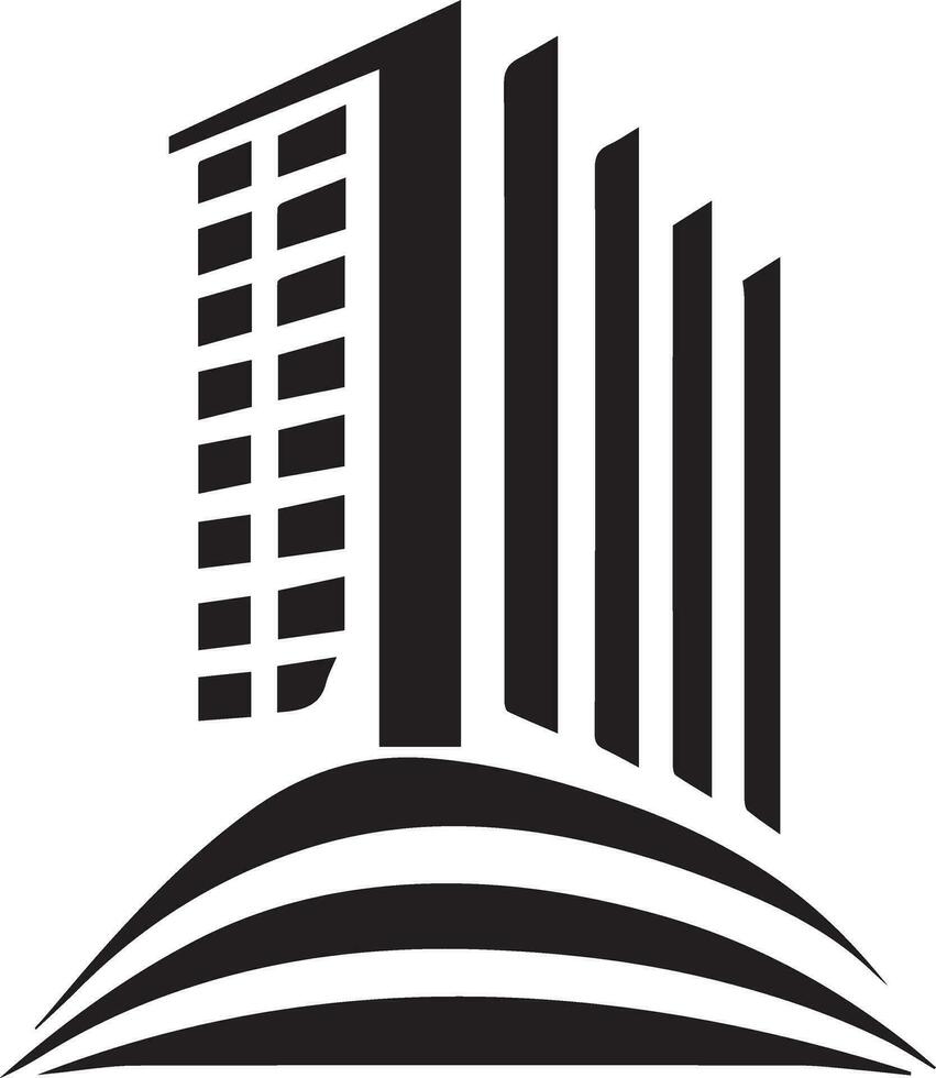 edificio logo vector silueta ilustración