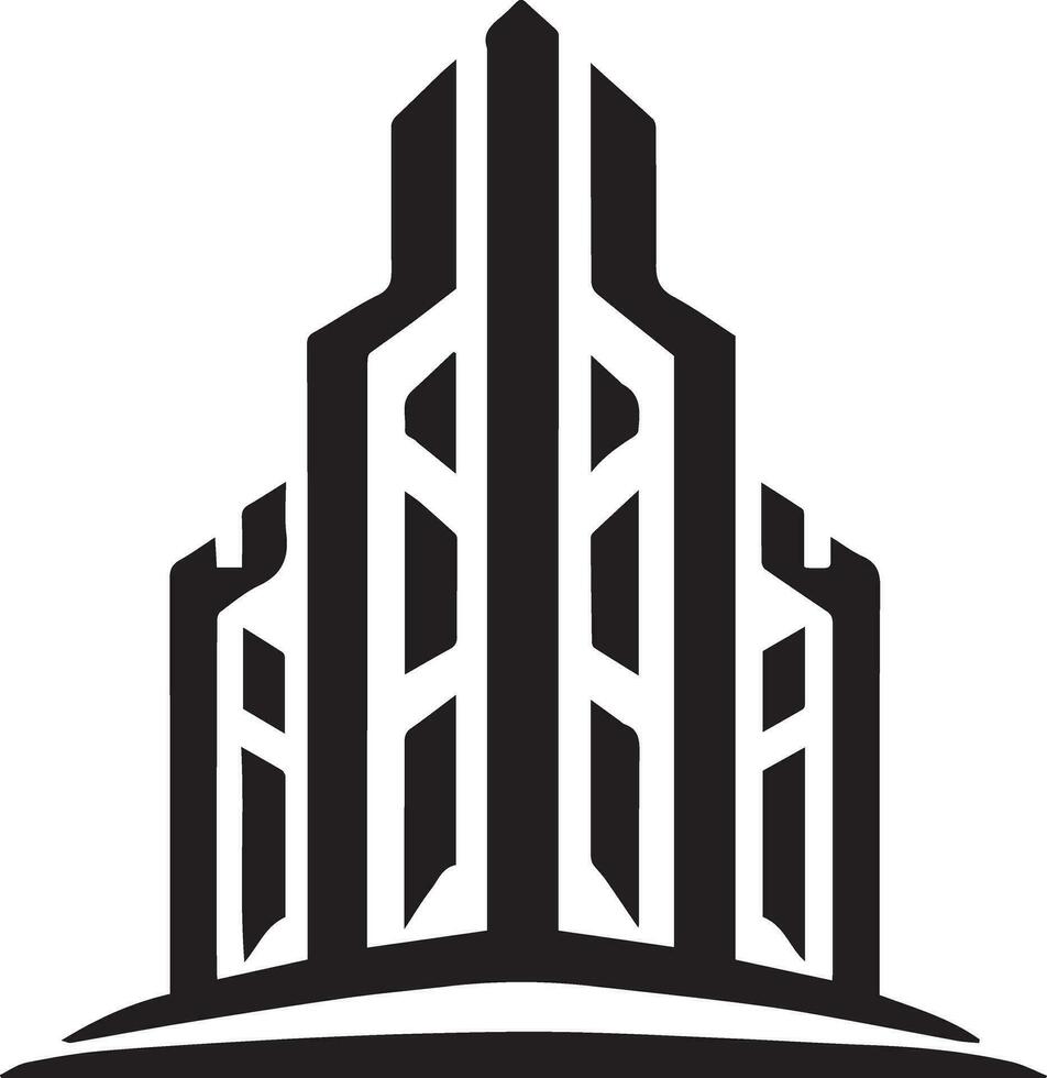 edificio logo vector silueta ilustración