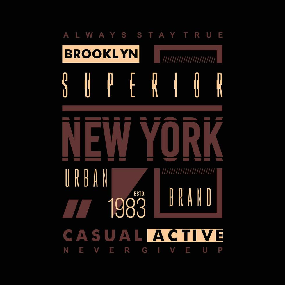 new york city text frame typography vector, abstract graphic, illustration, for print t shirt vector