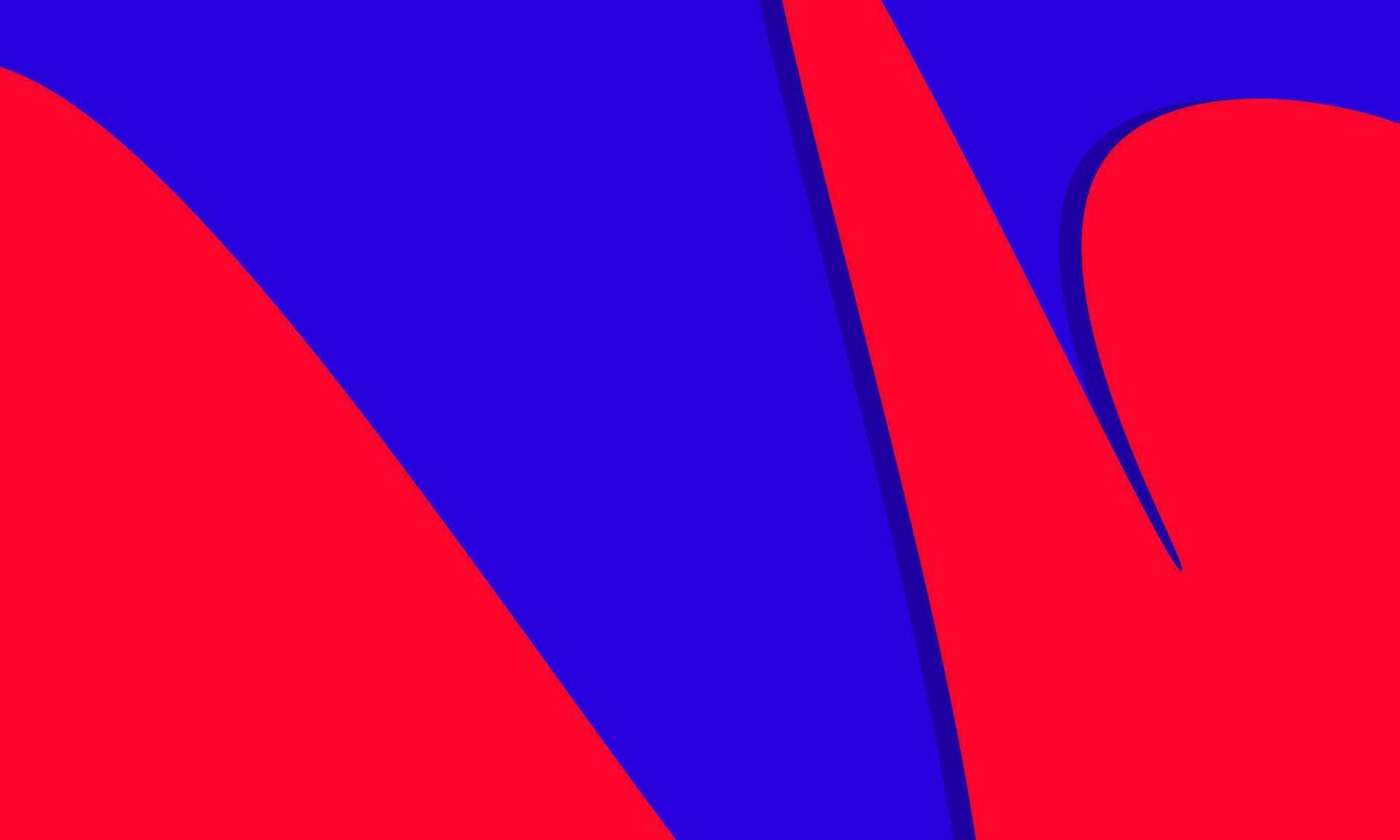 Abstract wavy brutalist contemporary background. Brutal swiss bauhaus design red blue. Vector brutalist trendy retro style