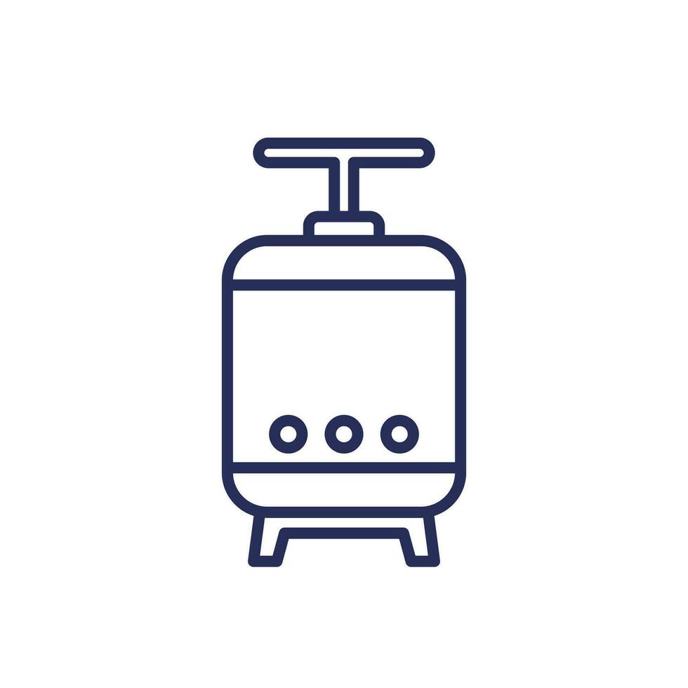 fermentation line icon with a tank vector