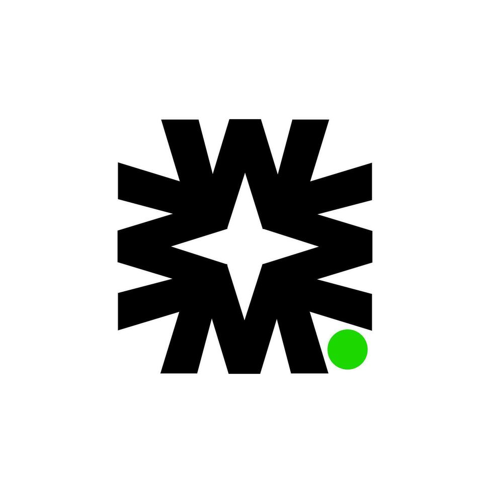 W company monogram. W initial letter icon. vector