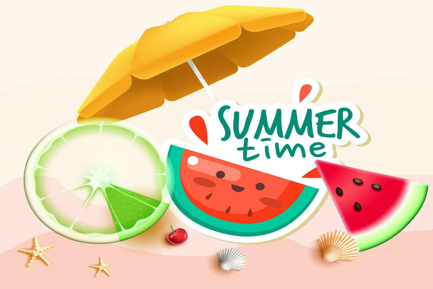 Realistic Summer sale banner and poster design with tropical leaves background Vector. big and super sale summer background design. vector