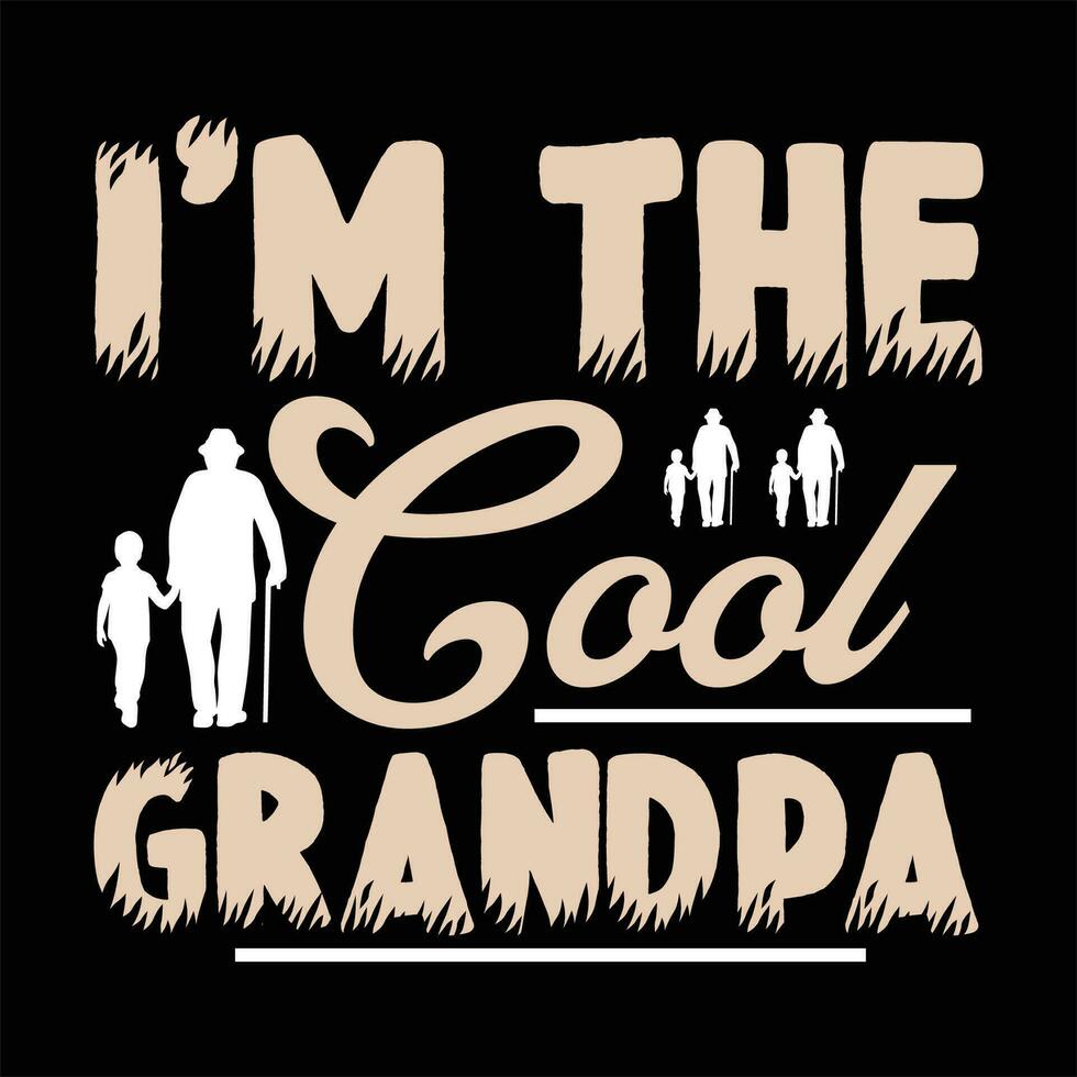 Grandpa custom t-shirt design graphic vector