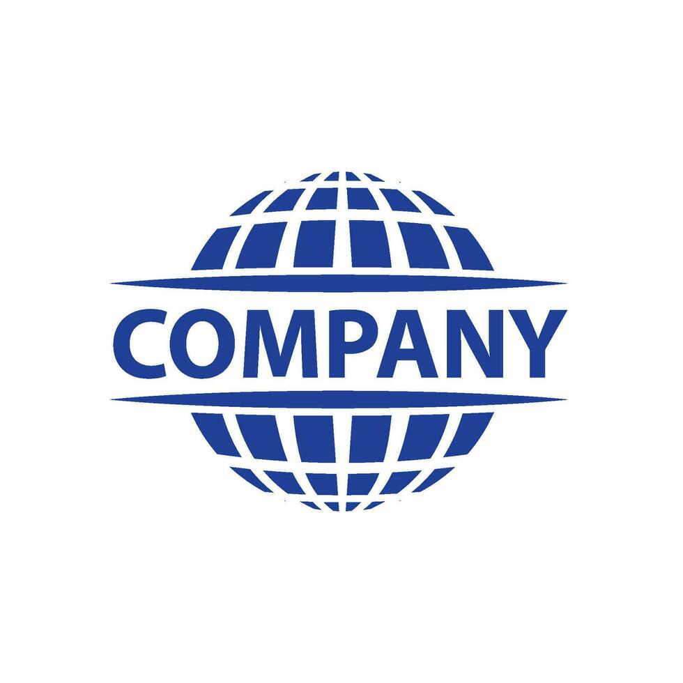 global empresa logo modelo vector