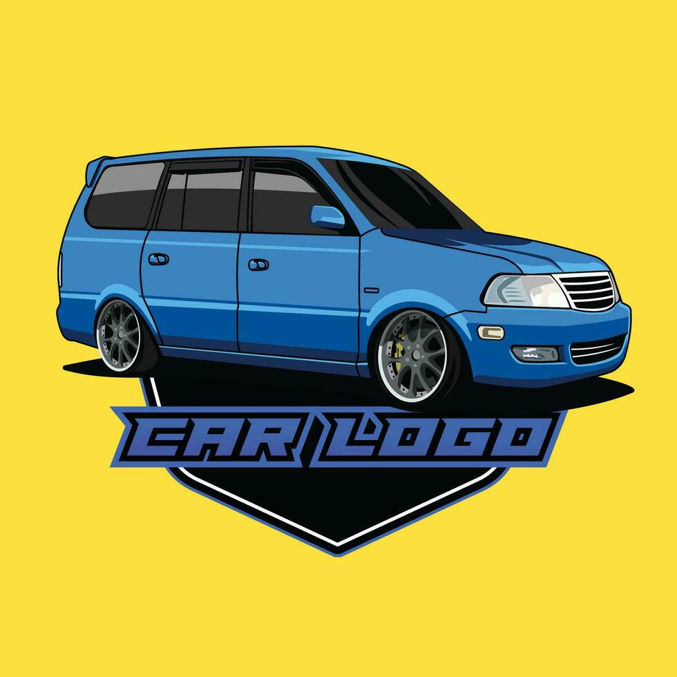 suv coche logo modelo vector