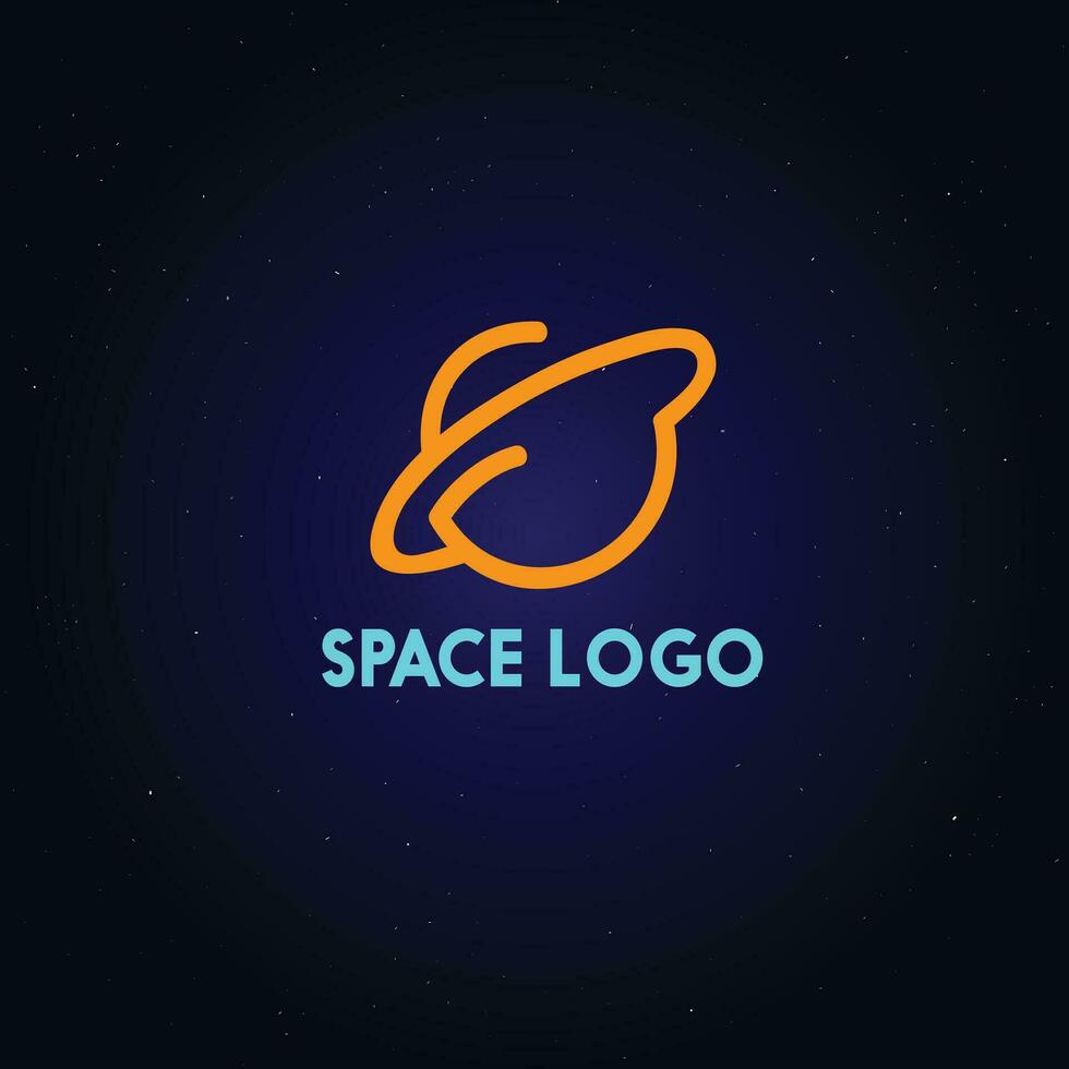 espacio logo vector ilustración obra de arte