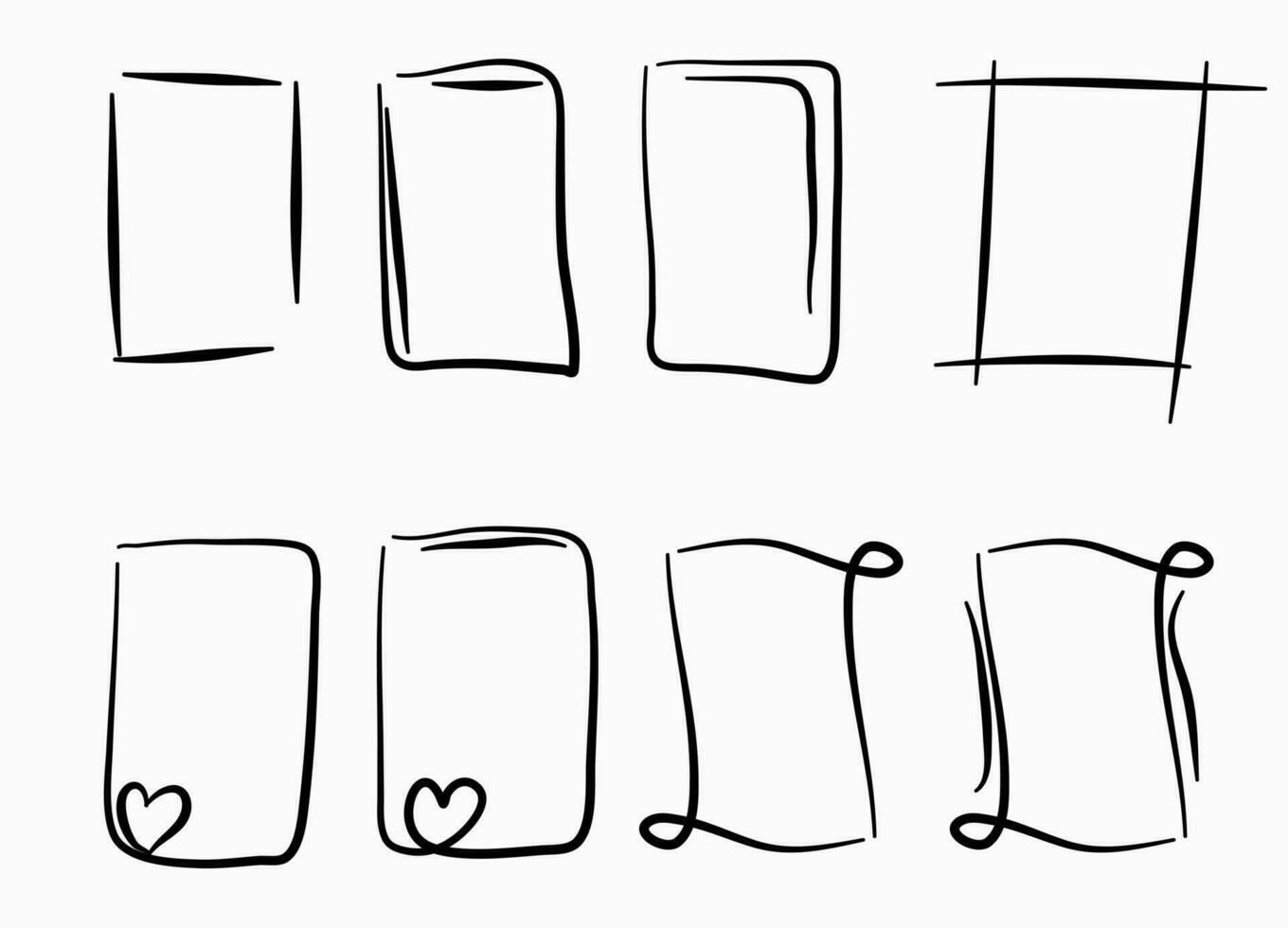 Cute Doodle Border Frame vector