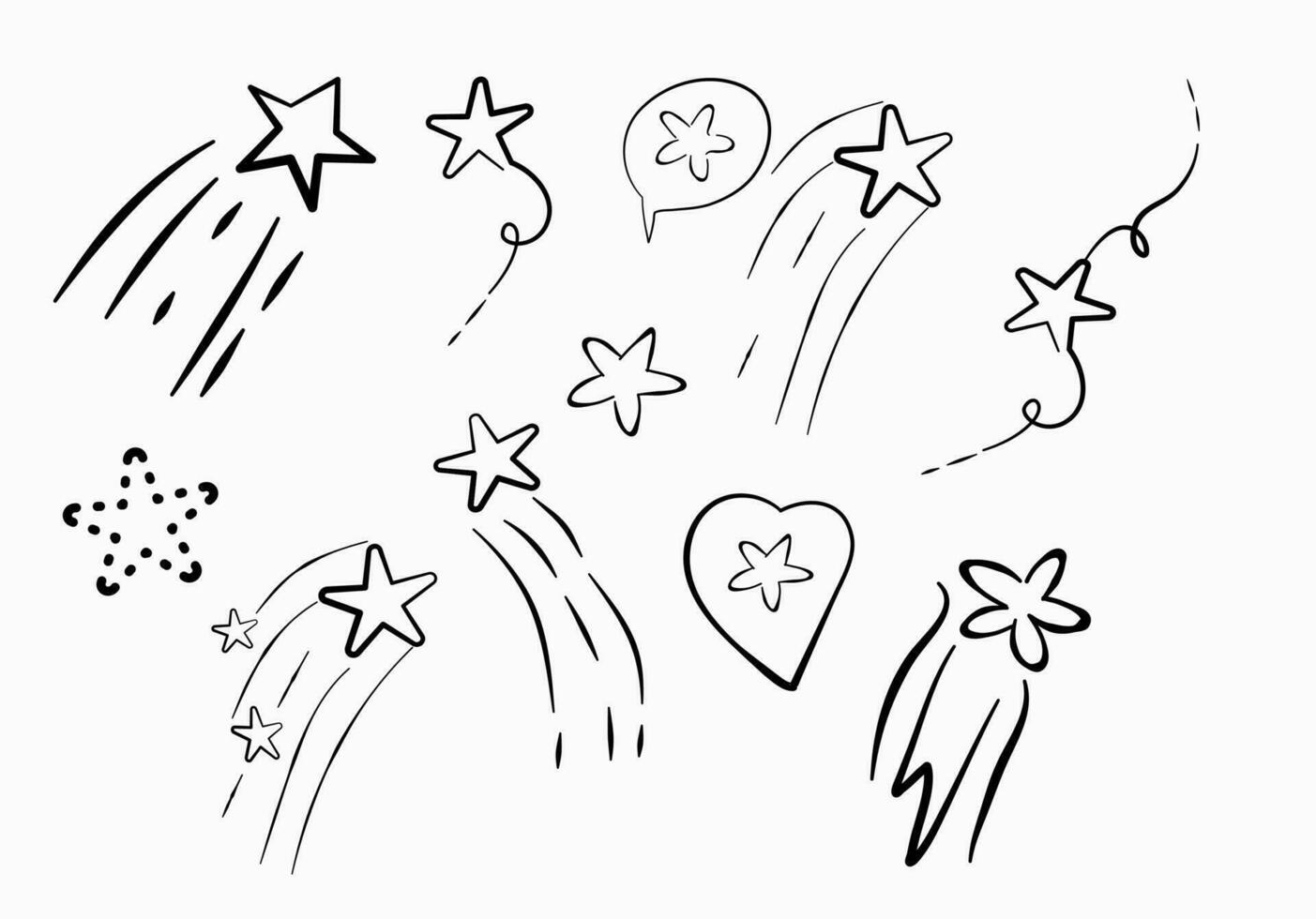Cute Doodle Star vector
