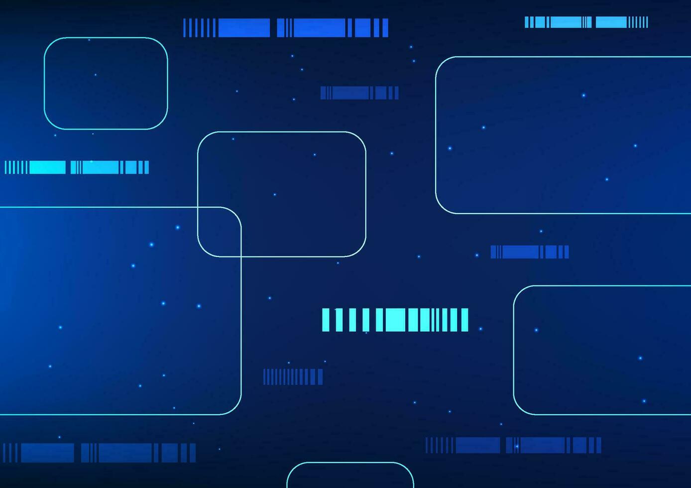 Creative geometric abstract technology background arranged to look fashionable and outstanding Emphasize the use of blue tones. suitable as a technology screen vector