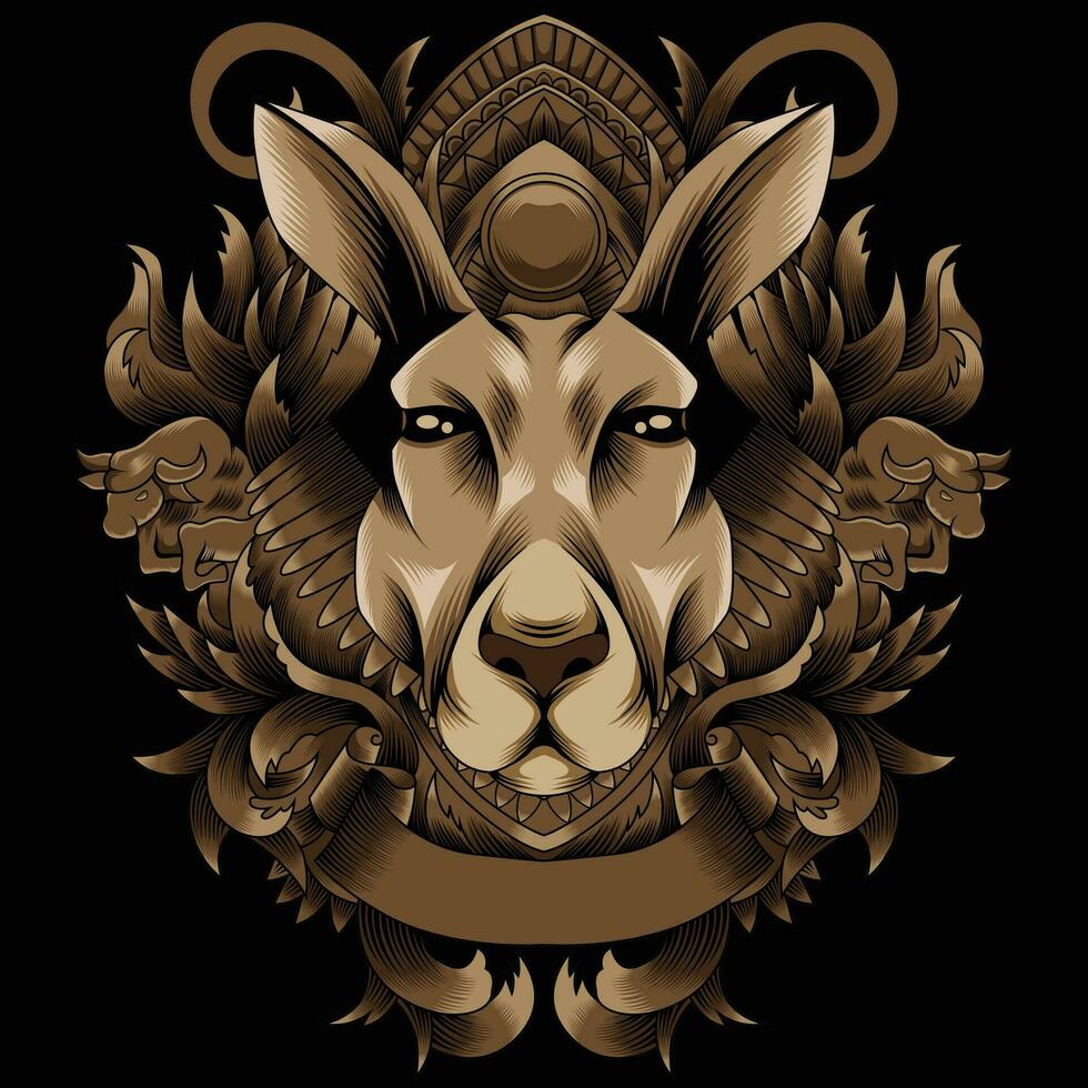 Kangaroo vector illustration