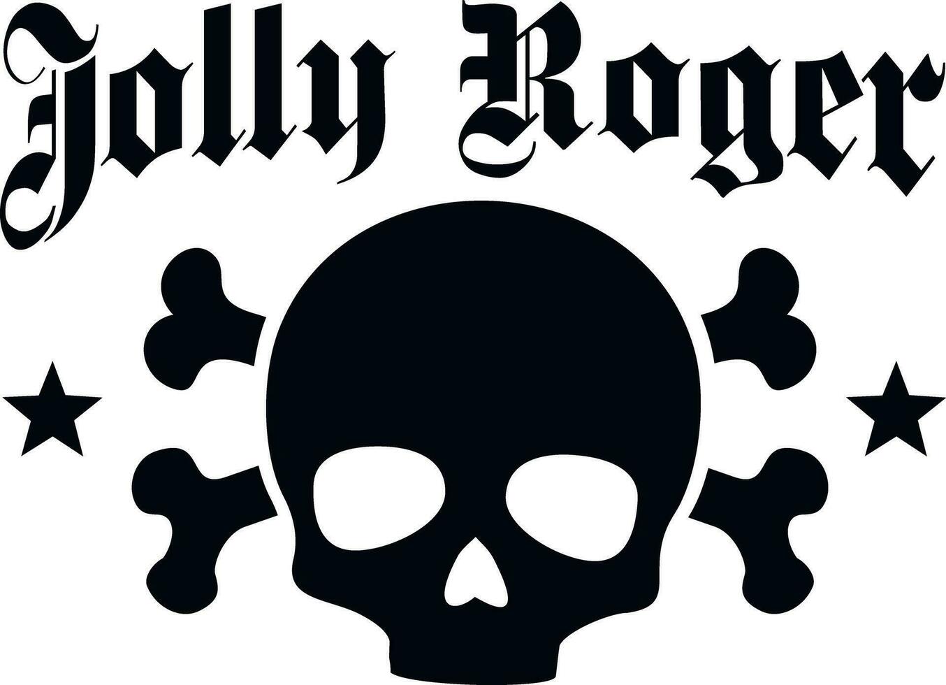 Pirat skull Jolly Roger, grunge vintage design t shirts vector