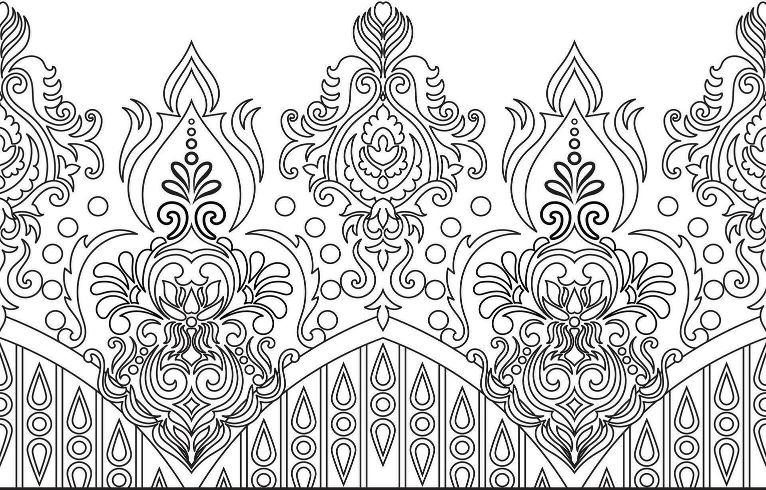 seamless ethnic pattern design.ethnic oriental ikat pattern traditional Design.ethnic oriental pattern traditional Design for background,carpet,clothing,wrapping,fabric,embroidery vector