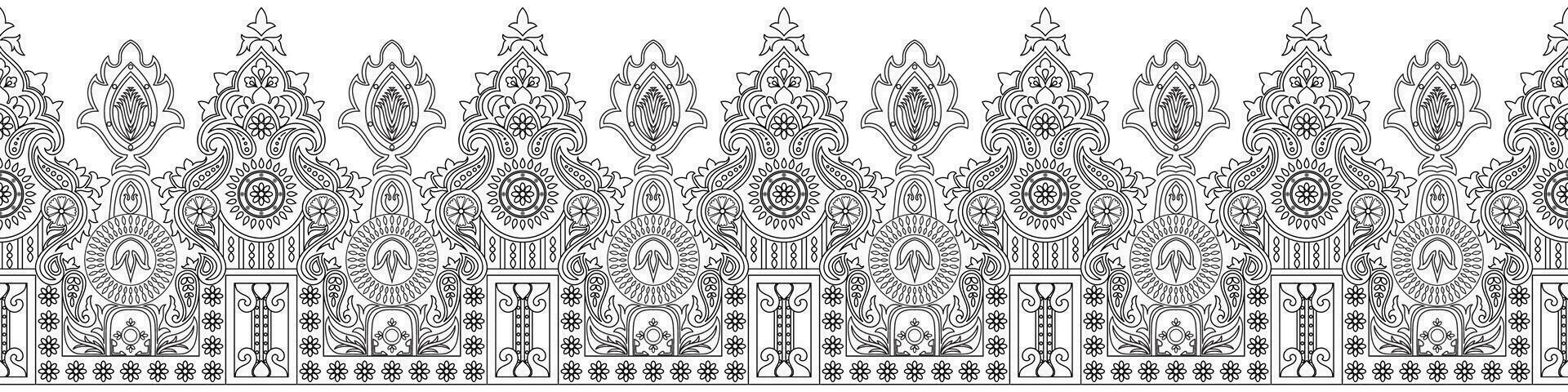 seamless ethnic pattern design.ethnic oriental ikat pattern traditional Design.ethnic oriental pattern traditional Design for background,carpet,clothing,wrapping,fabric,embroidery vector