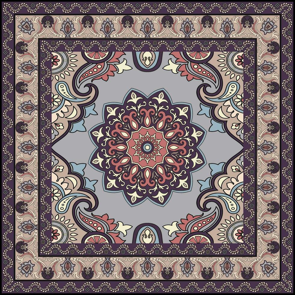 Persian carpet design. style turkish vector