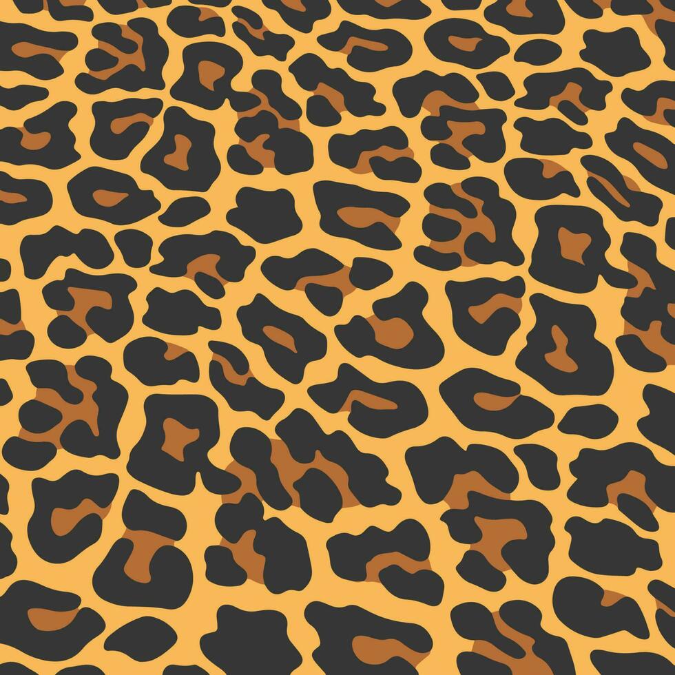 leopardo modelo antecedentes. resumen salvaje animal piel impresión diseño. plano vector ilustración.