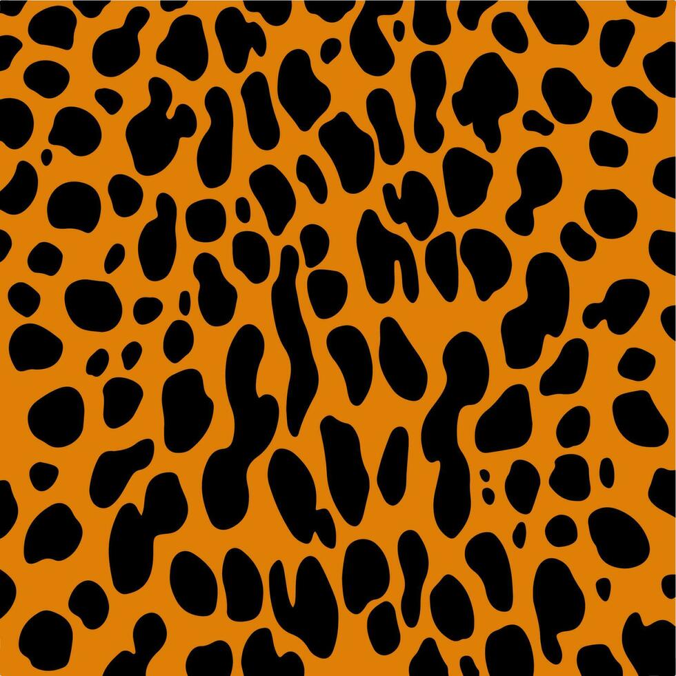 Cheetah Pattern Background. Abstract Wild Animal Skin Print Design. Flat Vector Illustration.