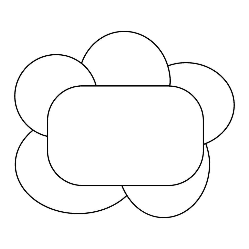 rectangular icon illustration vector