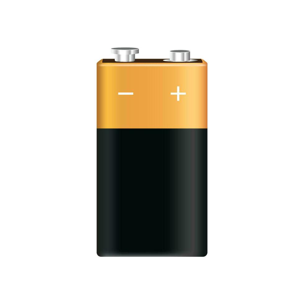 Alkaline Battery Icon on White Background. Vector illustration.