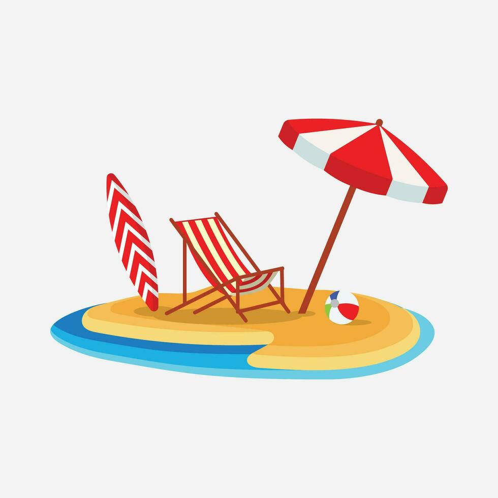 hello summer background vector and illustration