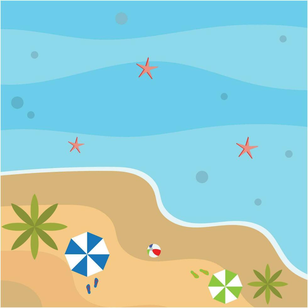 Hola verano antecedentes vector y ilustración