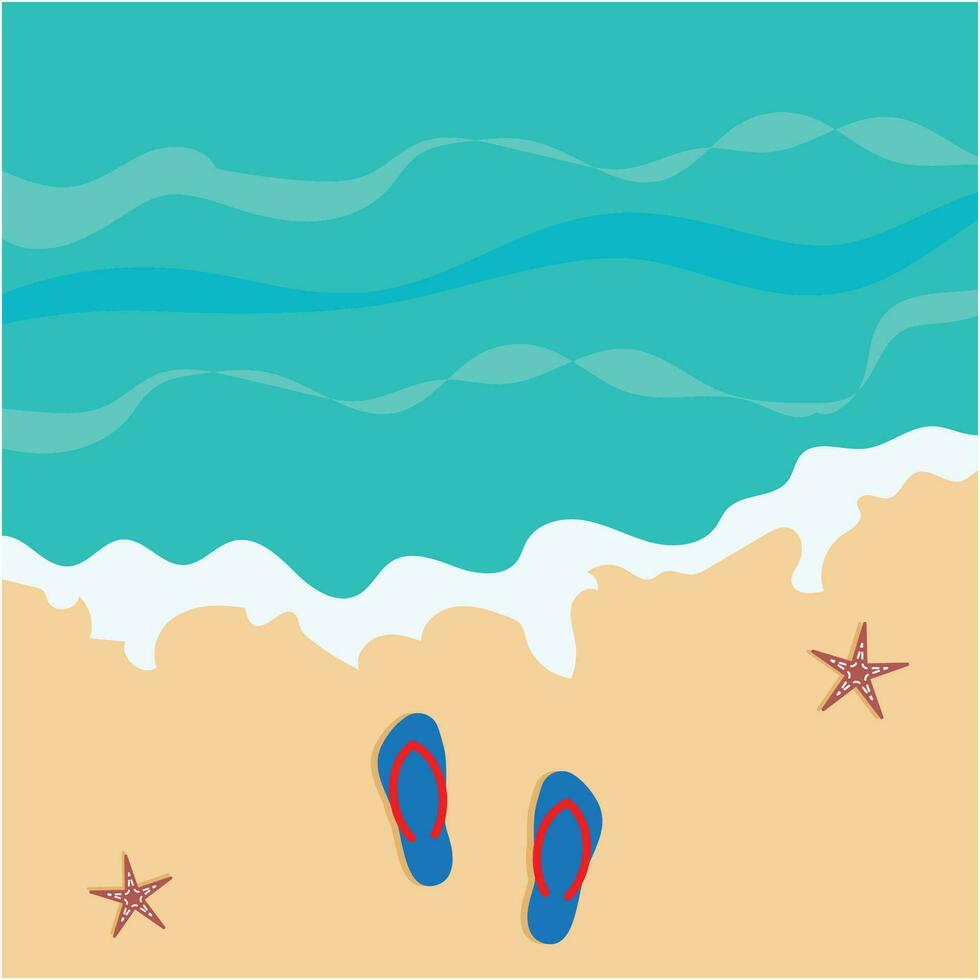 hello summer background vector and illustration
