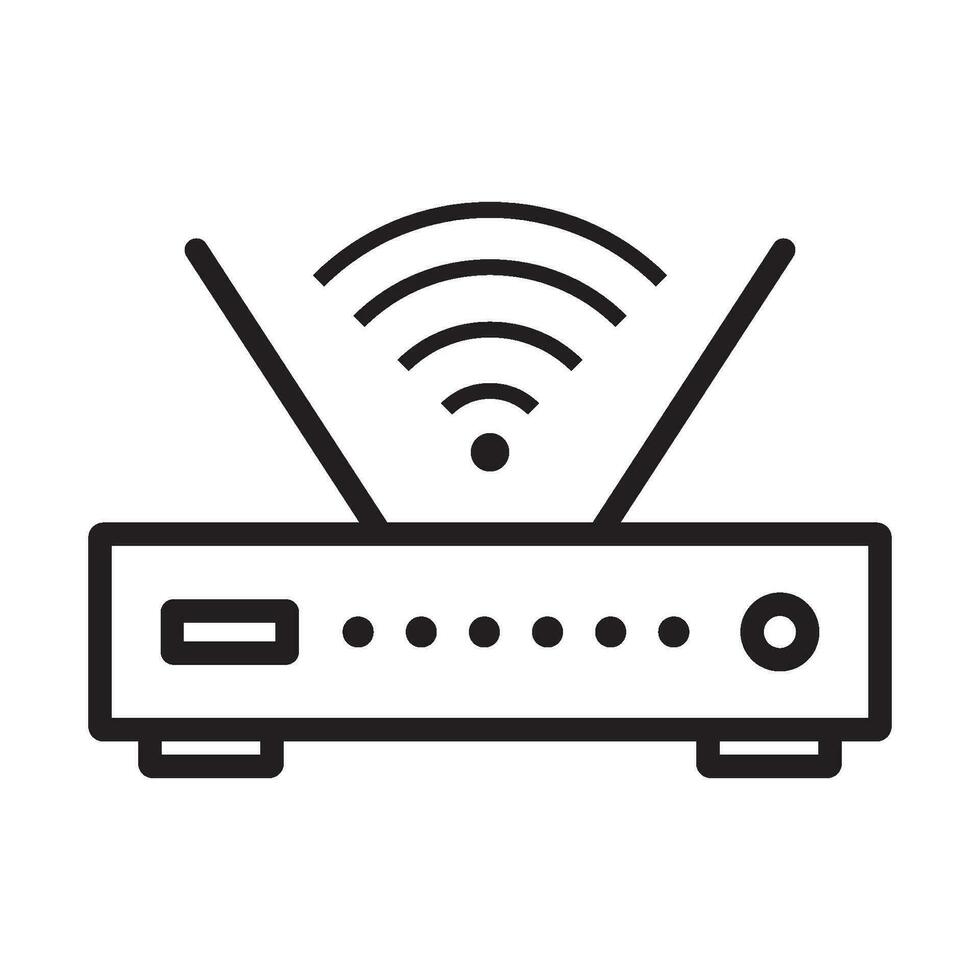 wifi router icon vector