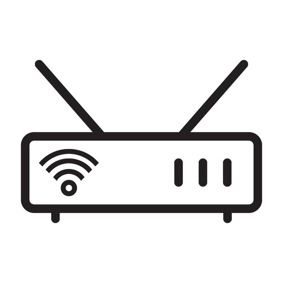 wifi router icon vector