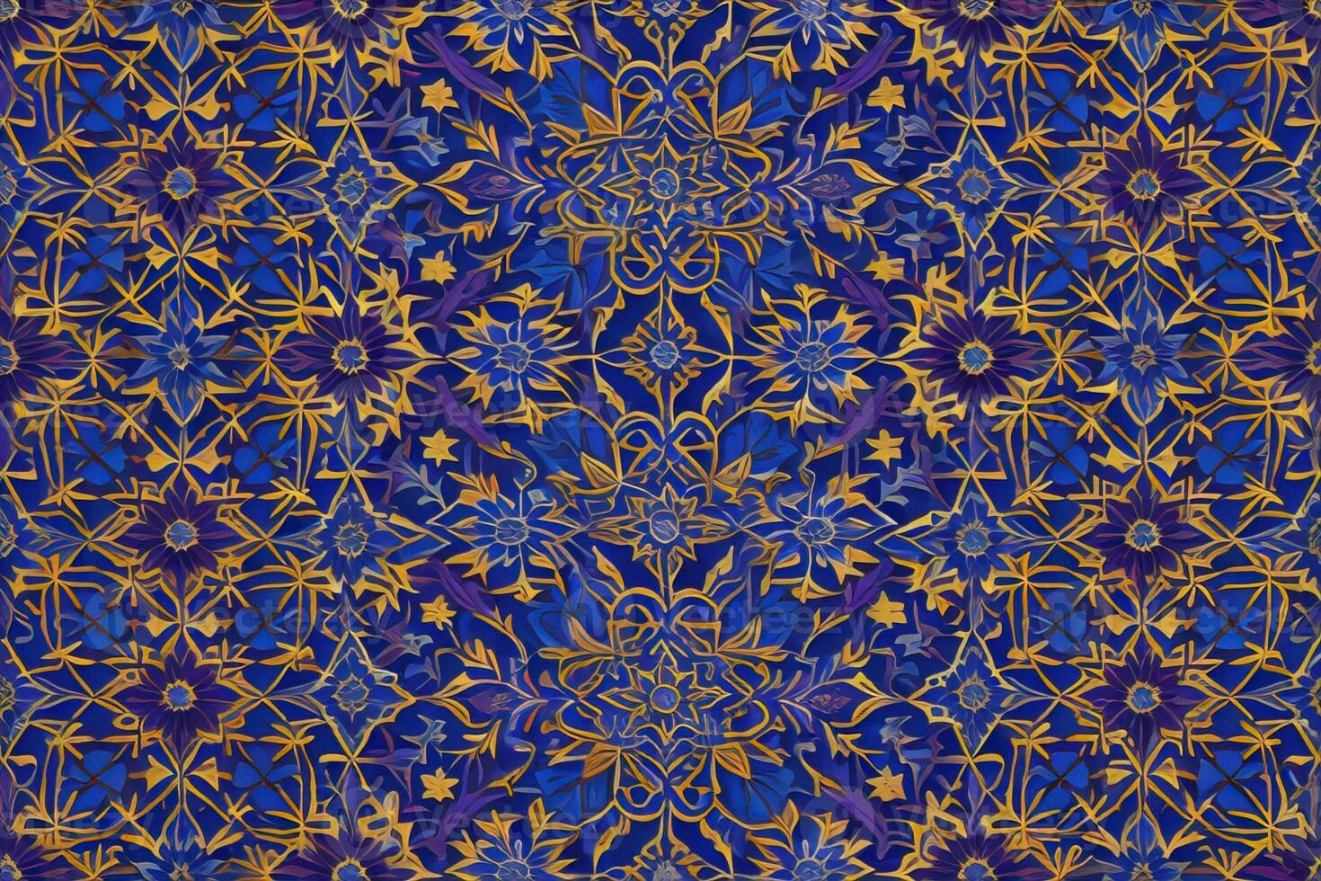 Abstract fractal composition with various geometrical shapes. ai generative photo
