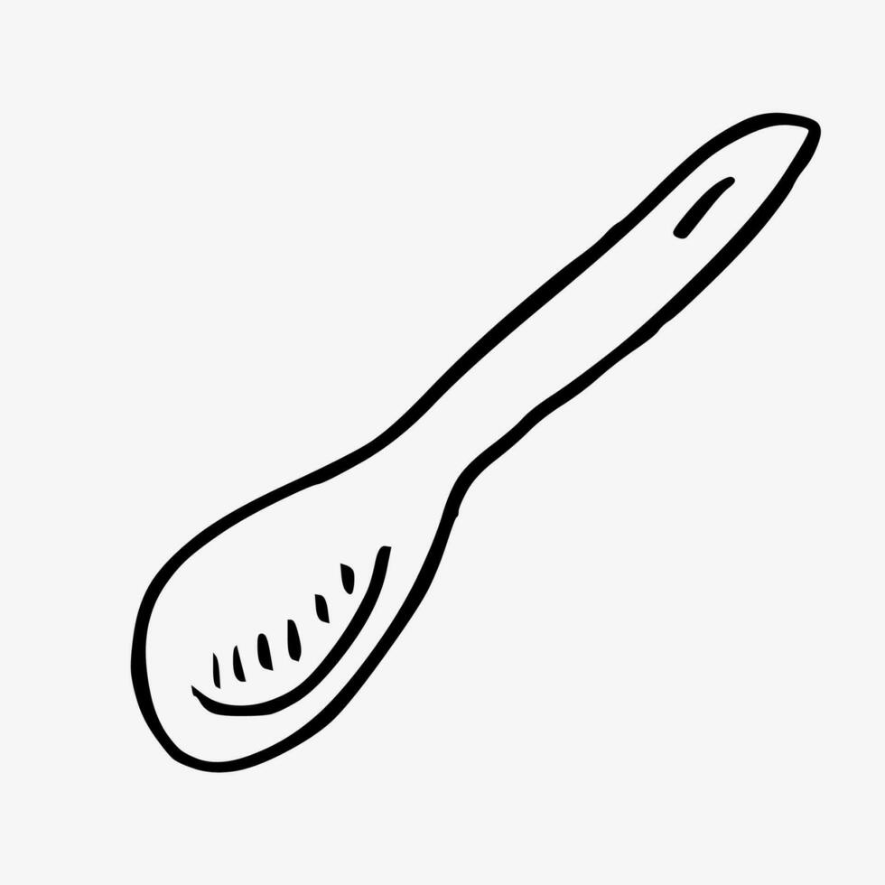 hand drawn , sketch of  spoon. Coffee drink hand drawn collection. Sketch graphic elements for menu design. vector