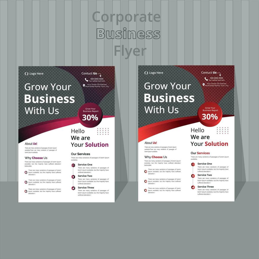 Creative corporate business brochure flyer design layout template A4,for  Magazine, Poster, Corporate vector