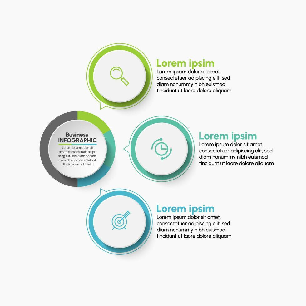 Presentation business infographic template vector